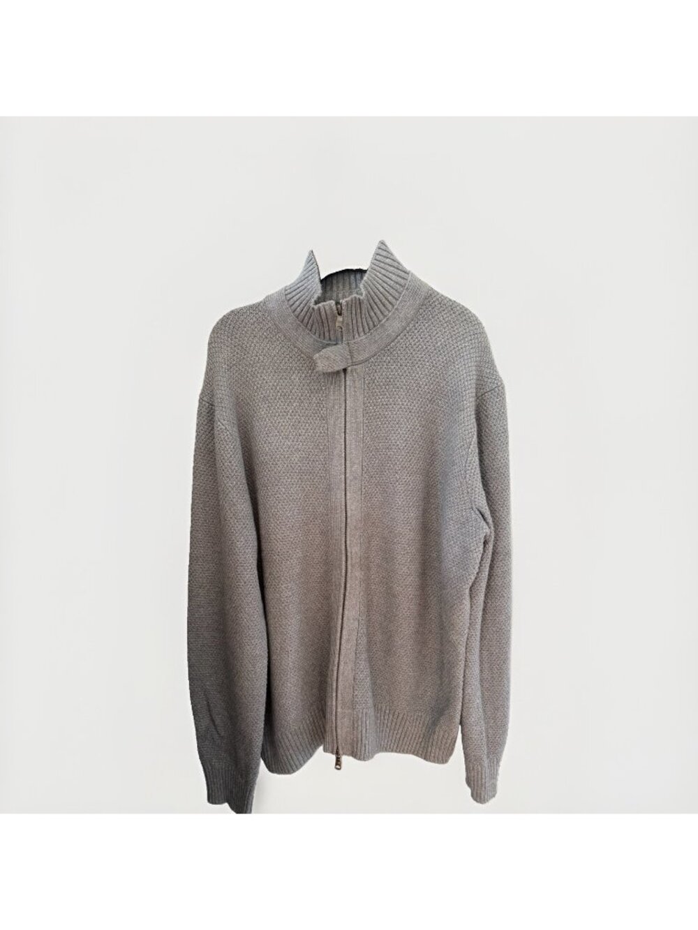 Banana Republic Cardigan Sweater Gray Full Zip  Long Sleeve Men’s XL